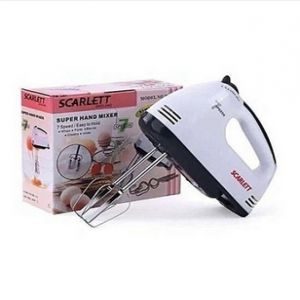 Scarlett - Electric Egg Beater and Mixer for Cake Cream White